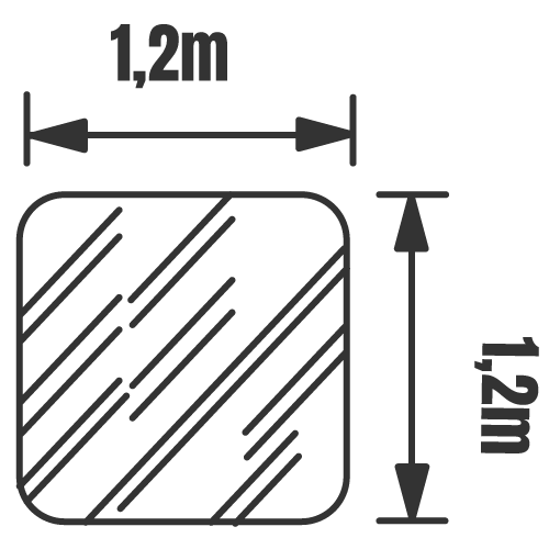 Single unit footprint 1.4 m2